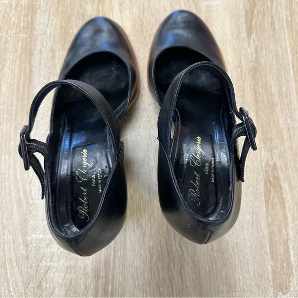 Robert Clergerie Black Wedges - Picture 5 of 11